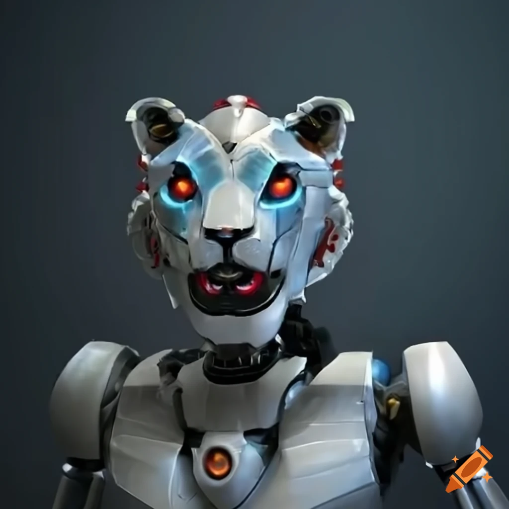 lion robot illustration