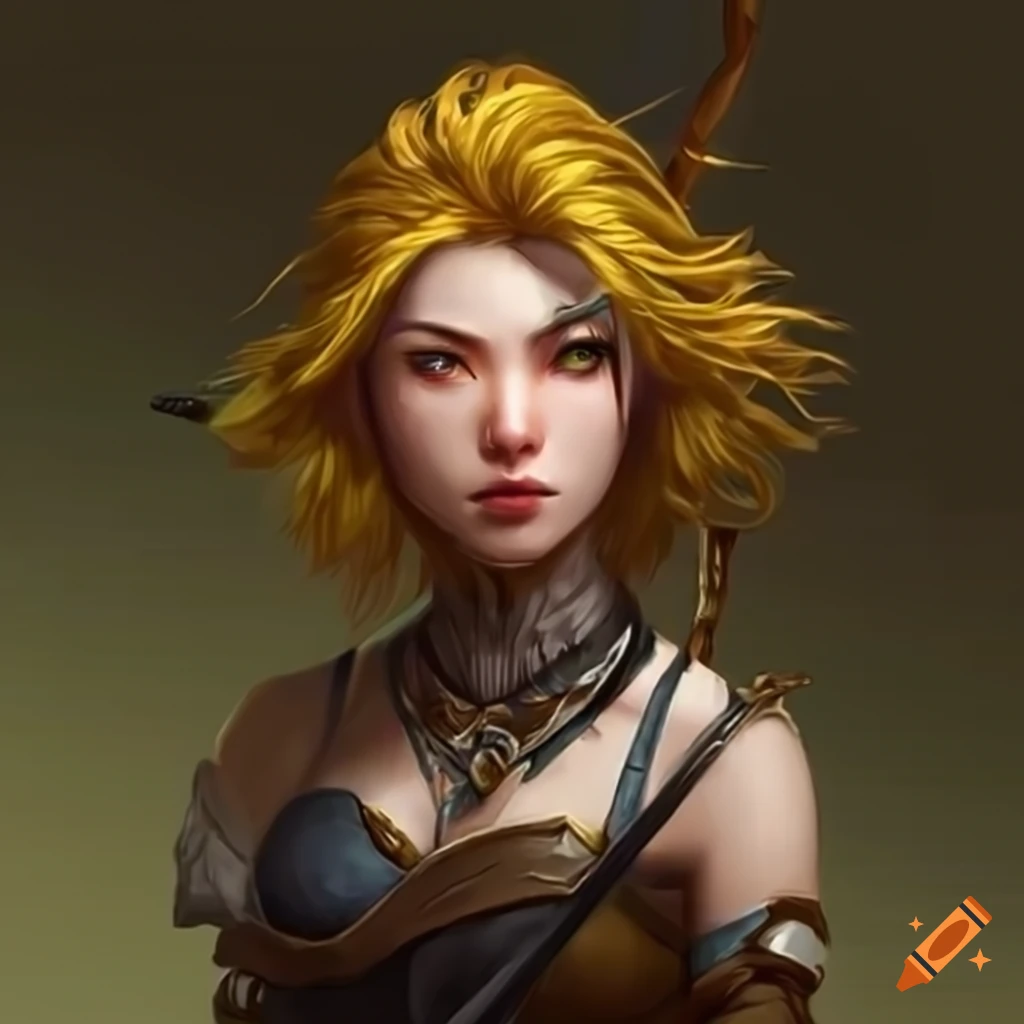 Korean Female Archer With Yellow Hair On Craiyon korean-female-archer-with-yellow-hair-on-craiyon