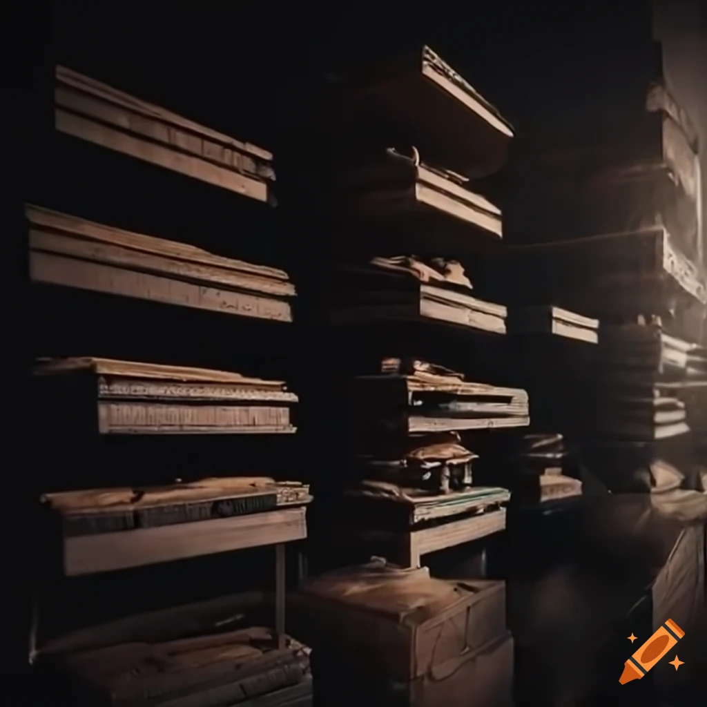 old crypto wallets in a dusty warehouse