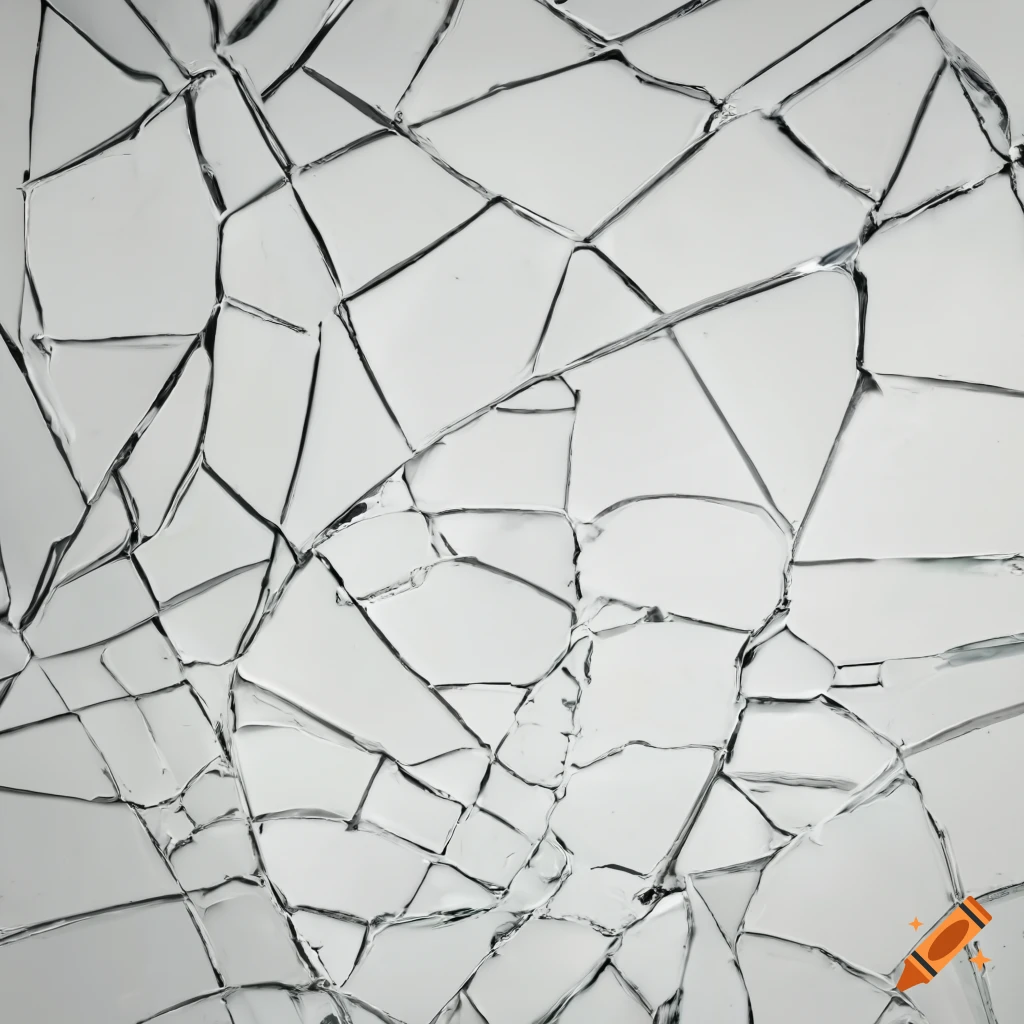 Abstract white broken glass texture on Craiyon