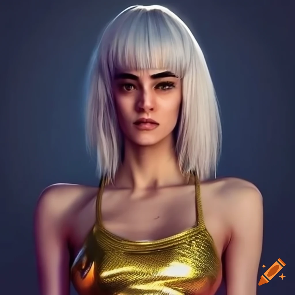 Portrait Of Cyberpunk Sofia Boutella On Craiyon 