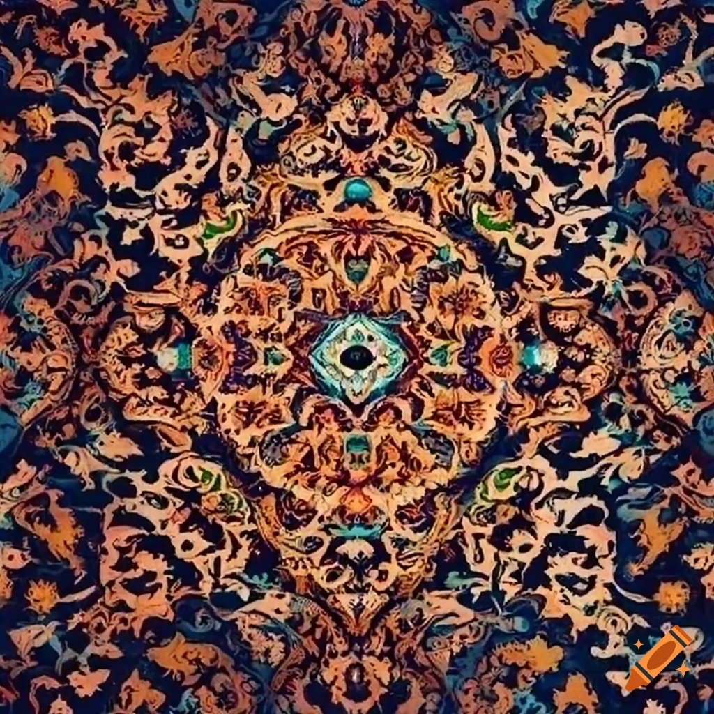 Traditional persian pattern on Craiyon