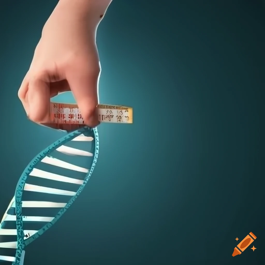 measuring a DNA molecule with a ruler