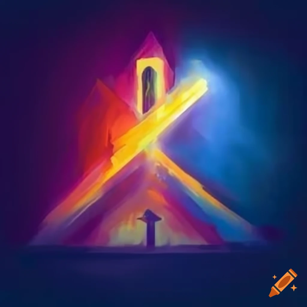 Cartoon logo for nerd church in jackson, mi on Craiyon