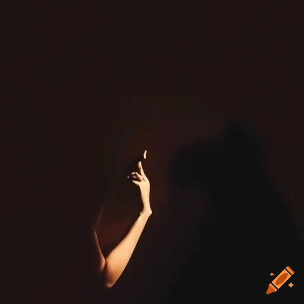 silhouette of a person chasing their shadow