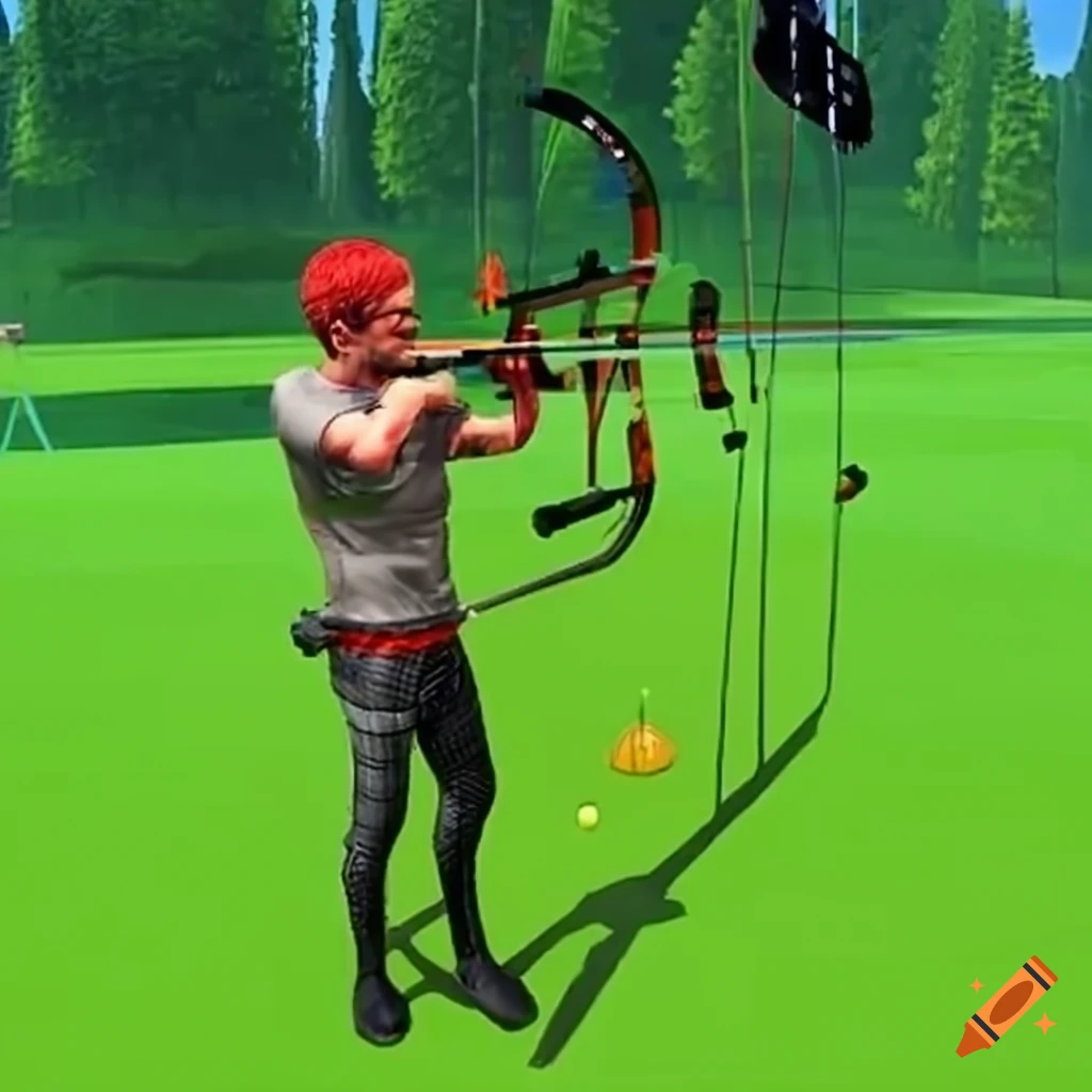 3d game combining archery and golf