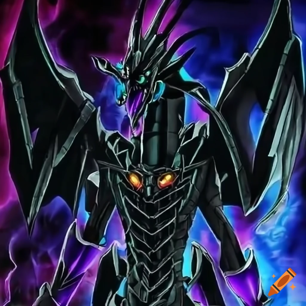 Cybernetic black dragon from yu-gi-oh