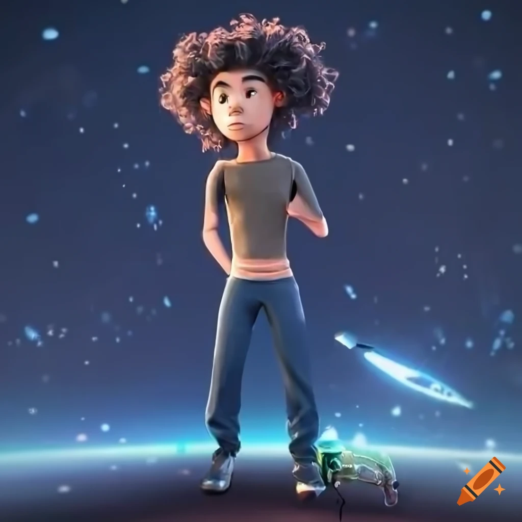 3d cartoon of a stylish cyberpunk man with futuristic outfit