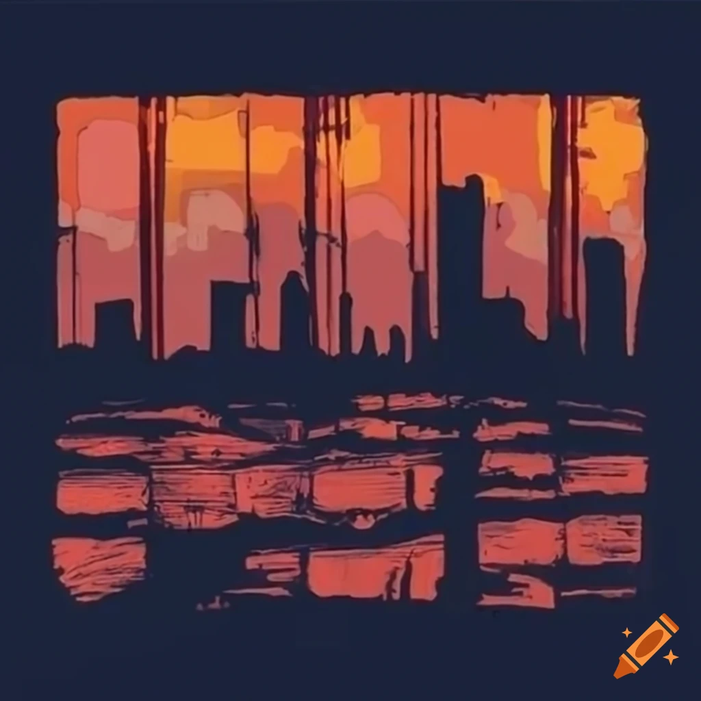 gloomy cityscape