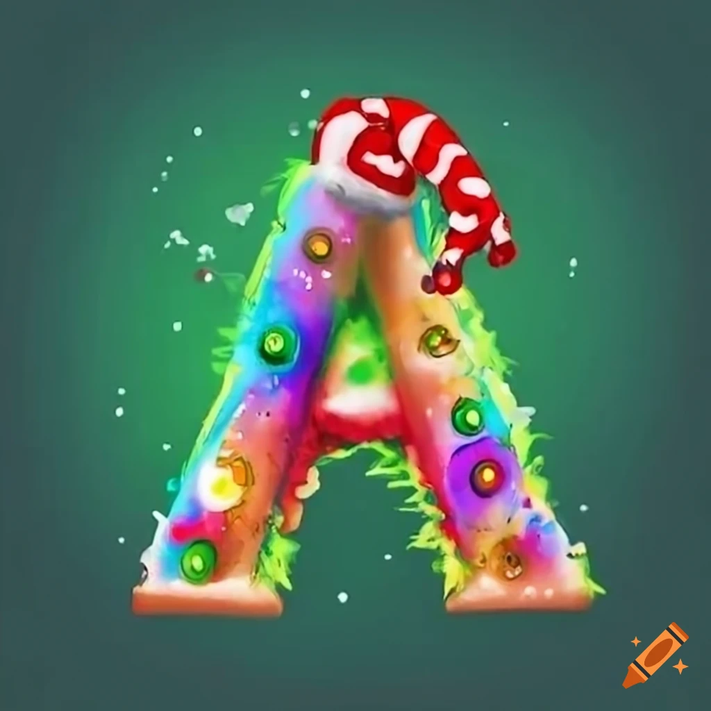 Christmas themed Letter A On Craiyon christmas-themed-letter-a-on-craiyon