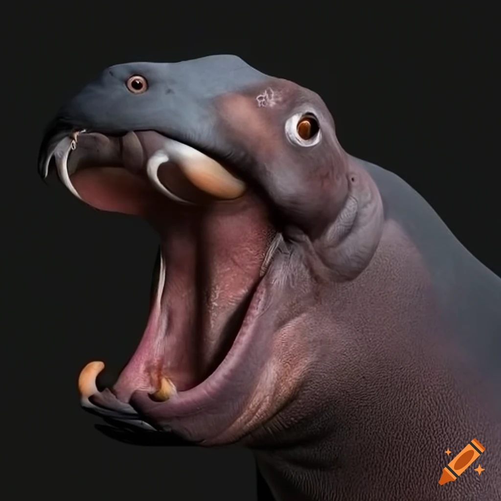 image of a pigeon-hippopotamus hybrid