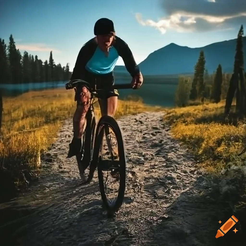Image of a gravel grinder cycling event on Craiyon