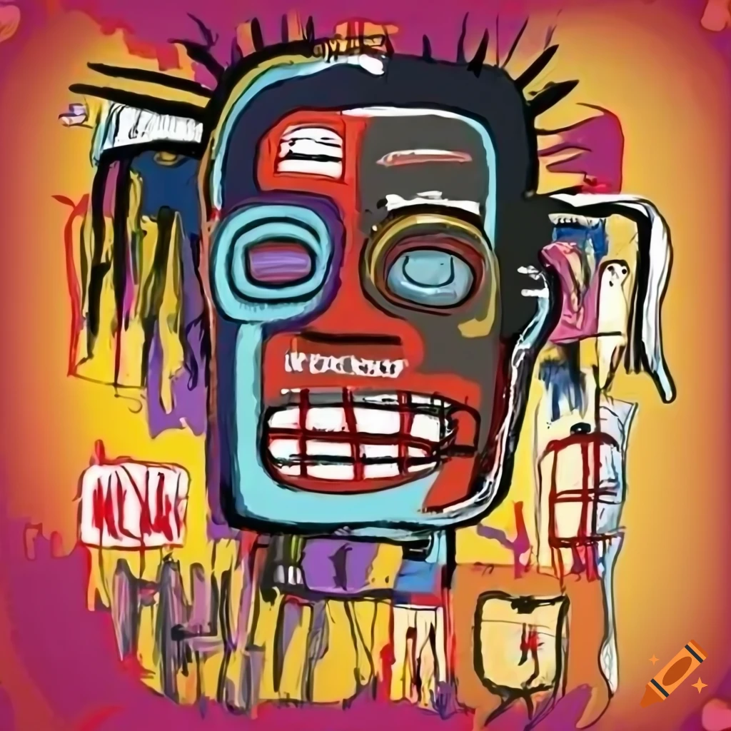 illustration inspired by Jean-Michel Basquiat