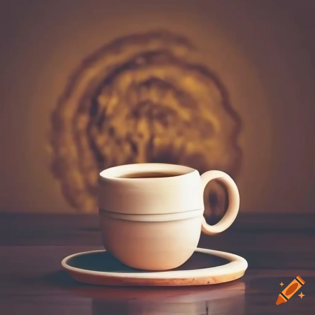 abuela feliz sosteniendo una taza de café caliente
