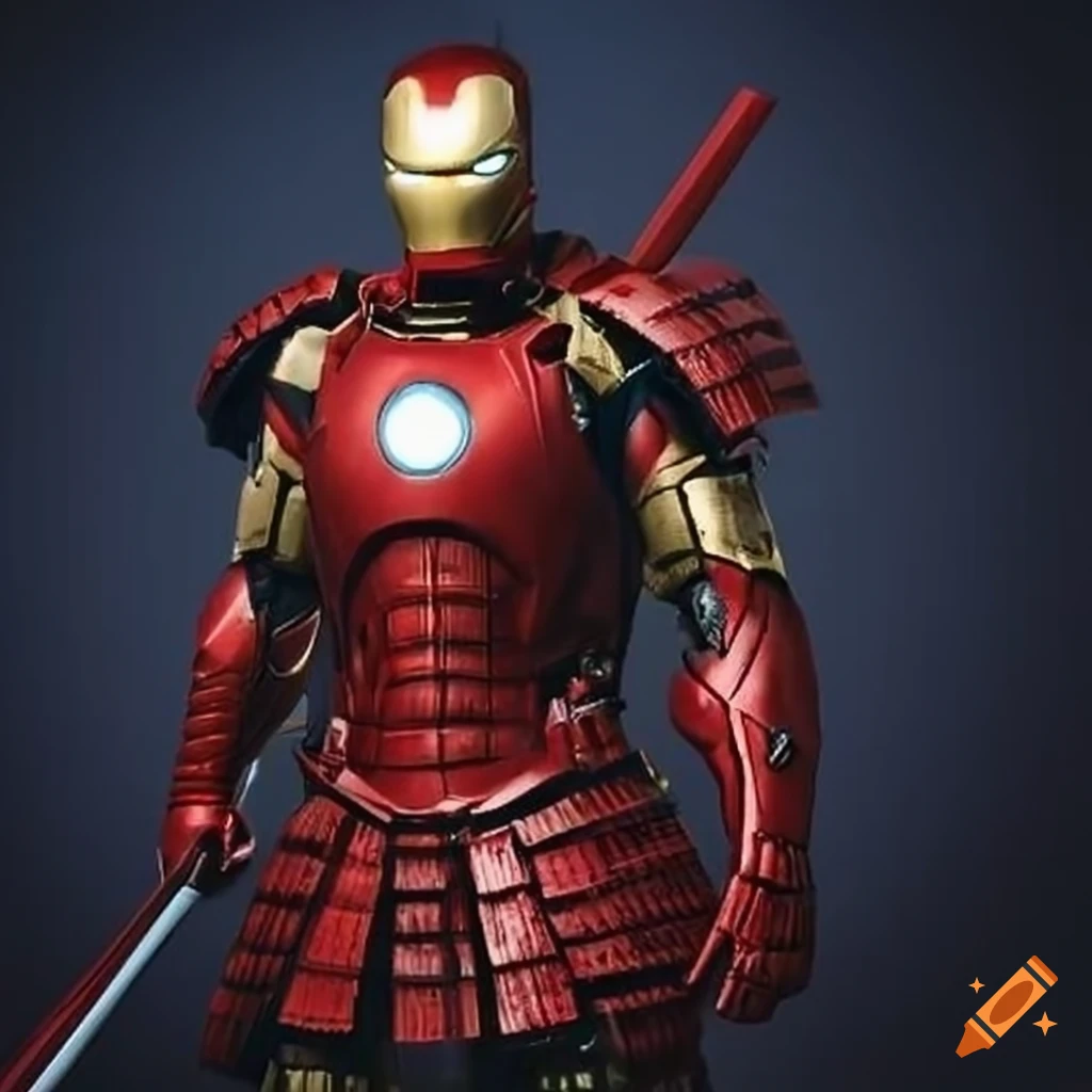 cosplay of Ironman wearing samurai armor