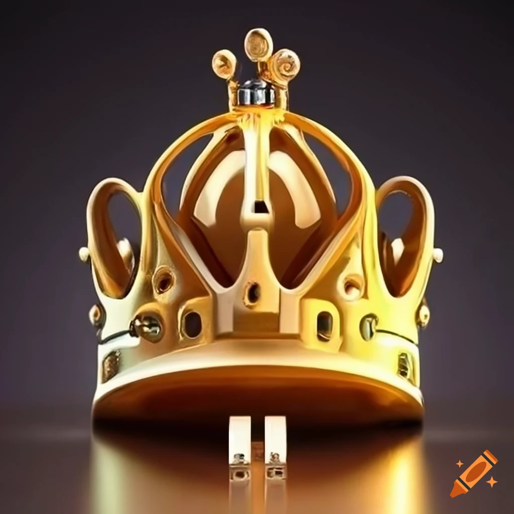 Gold And Red Crown Tik Tok King Logo - Clip Art Library