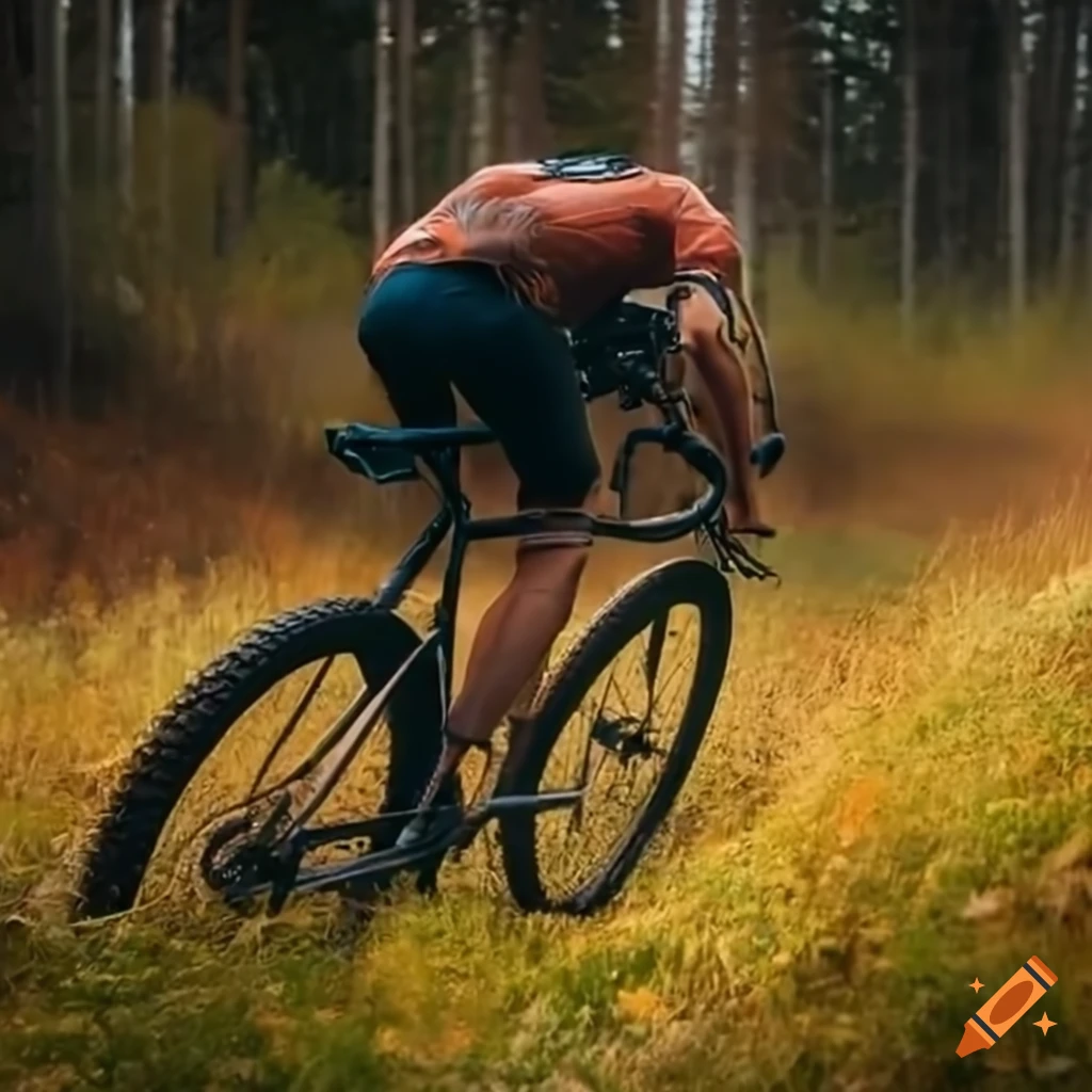 Image of a gravel grinder cycling event on Craiyon