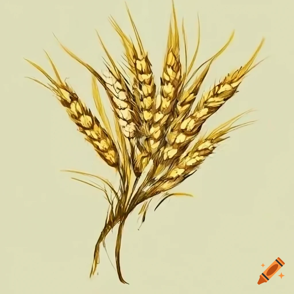 Drawing Wheat Corn Stock Vector (Royalty Free) 47406565 | Shutterstock |  Drawings, Plant illustration, Vector drawing