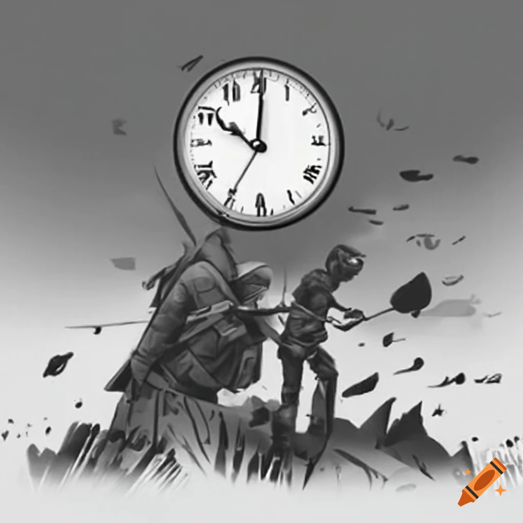 conceptual representation of a war against time