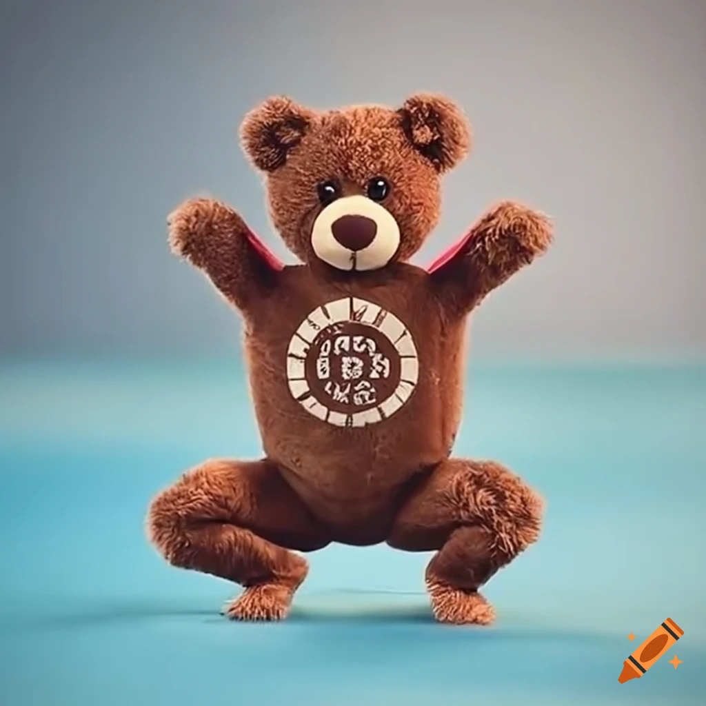 Teddy bear doing crossfit workout on Craiyon