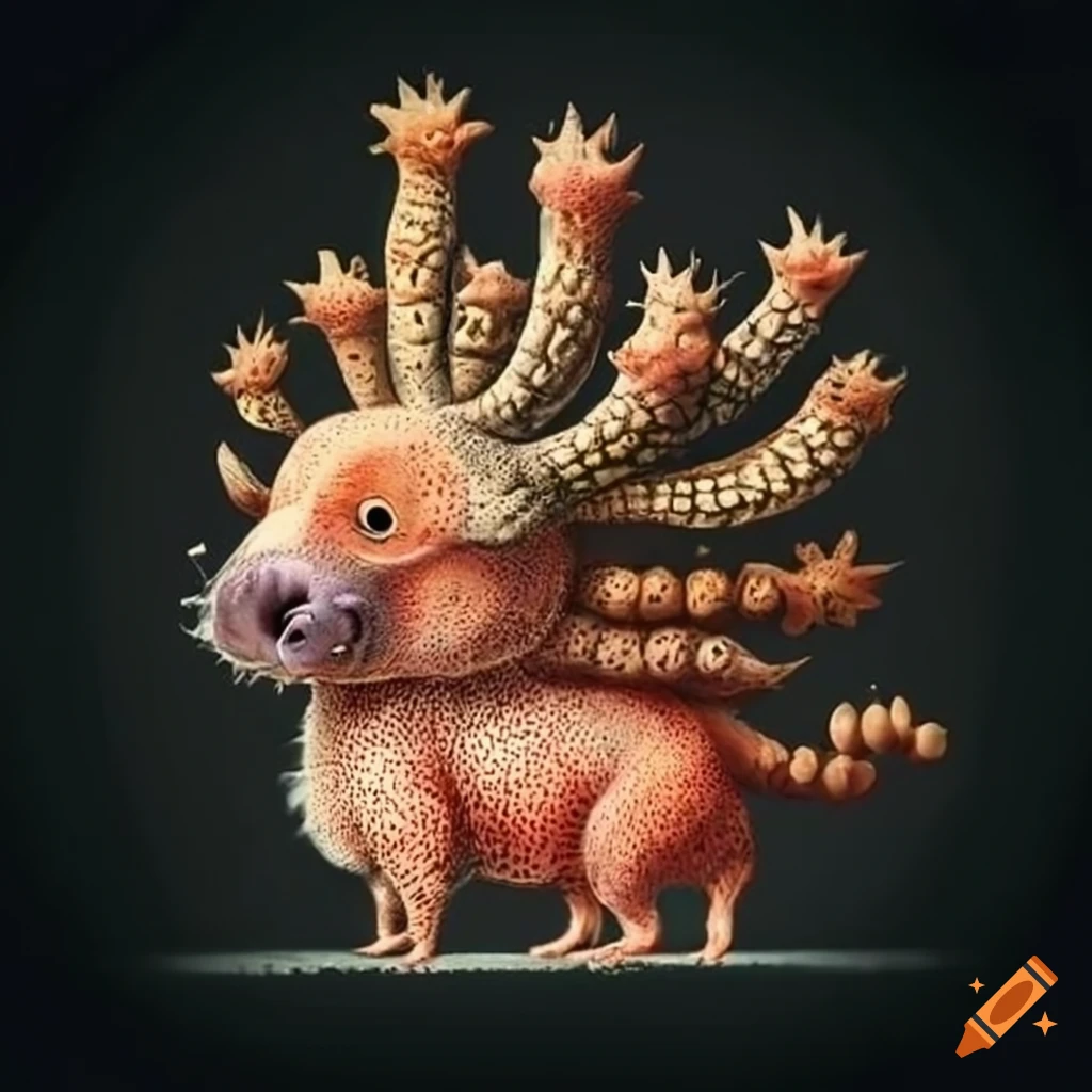 illustration of cute animals by Haeckel