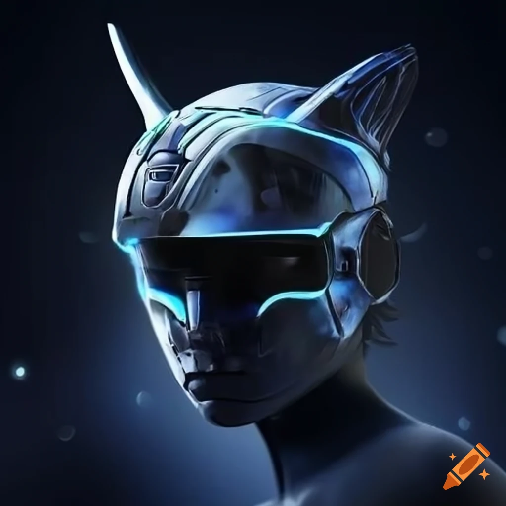 futuristic animal-themed helmet