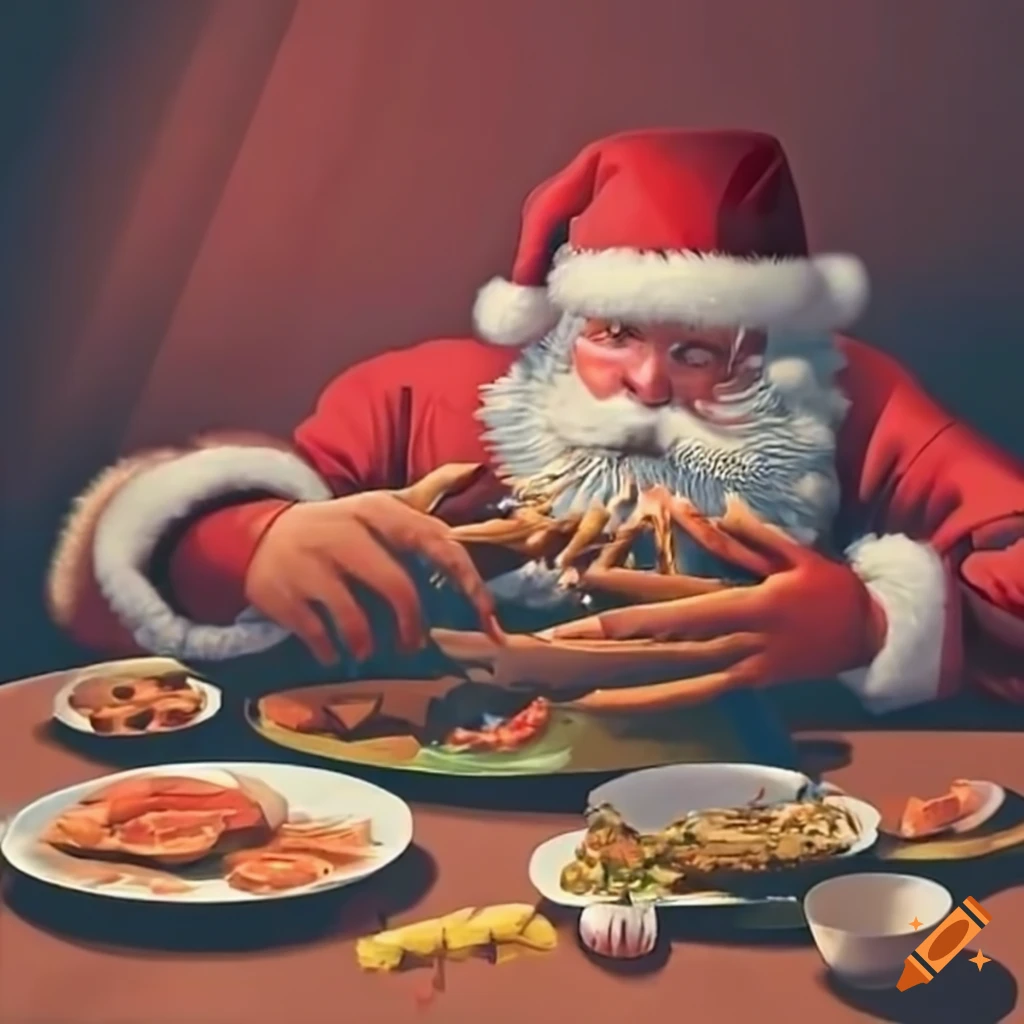 santa-eating-a-christmas-feast-on-craiyon