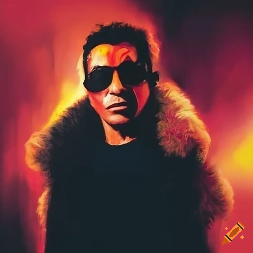 Iconic album artwork with rachid taha and mc hammer on Craiyon