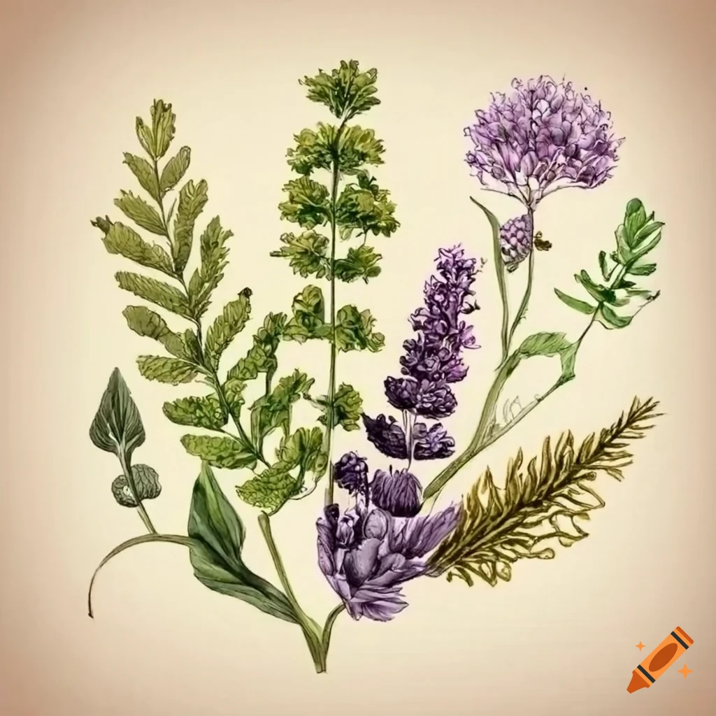 Various Medicinal Plants #12 Drawing by Bildagentur-online - Pixels
