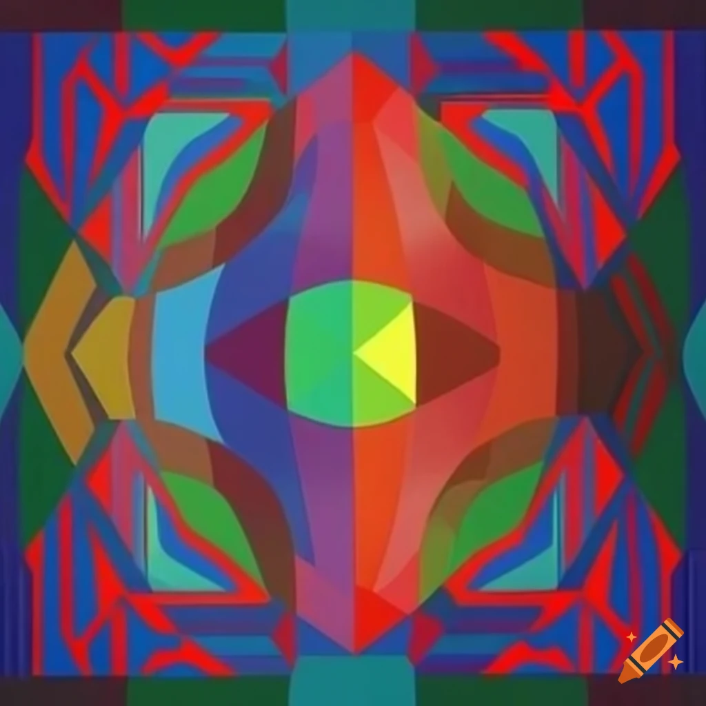 surreal architecture and illusions by Victor Vasarely