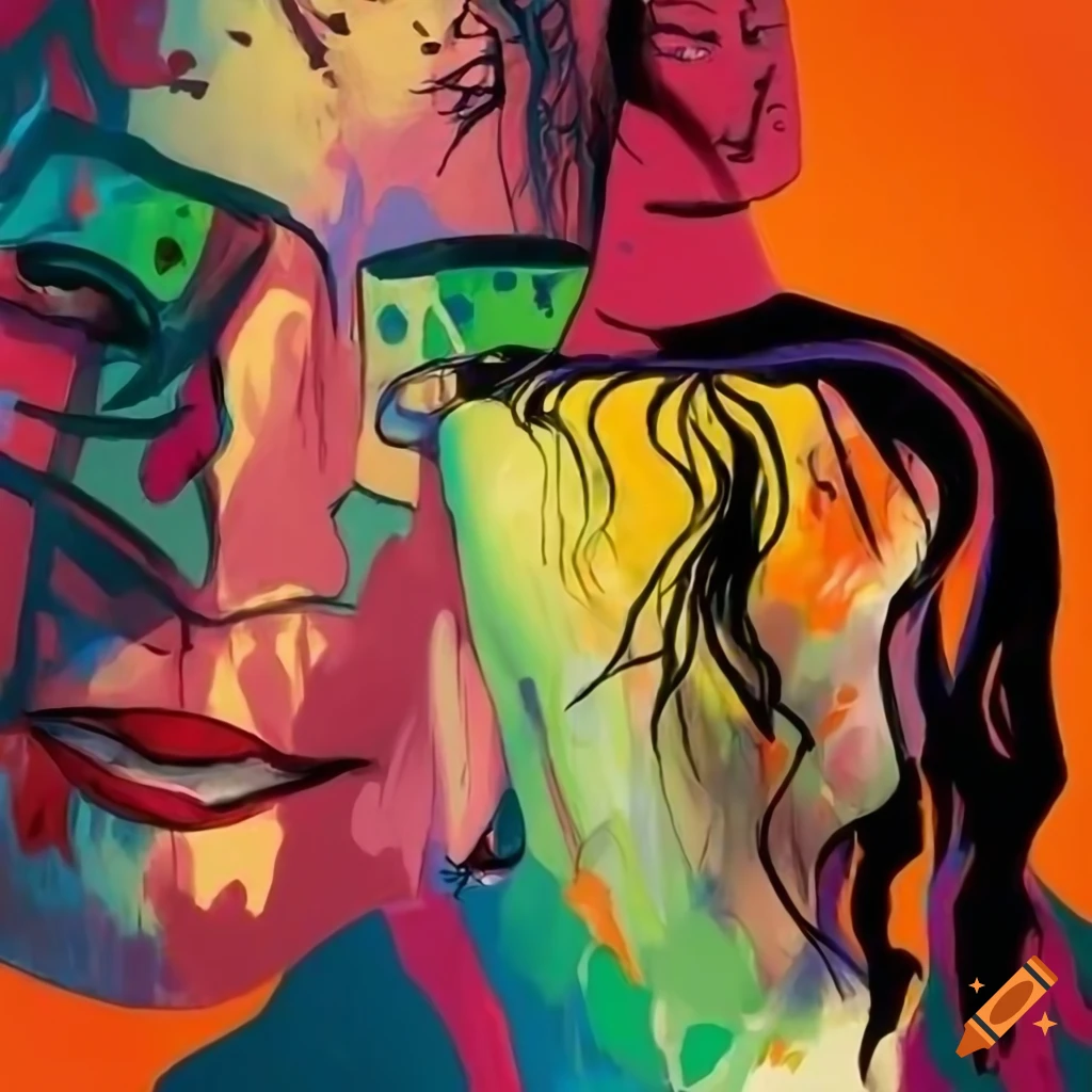 Expressionism illustration resembling a book cover on Craiyon