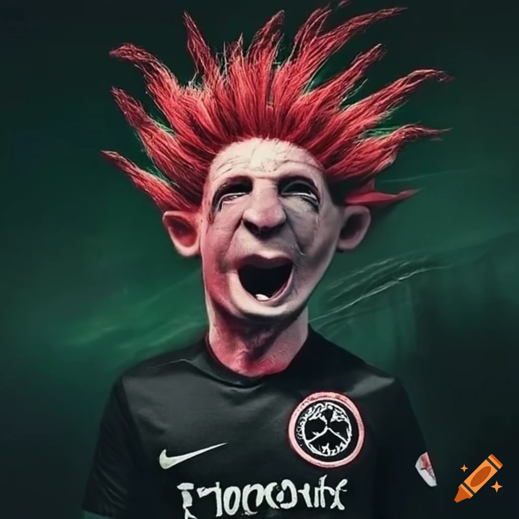 Fan art of trolls wearing eintracht jerseys on craiyon