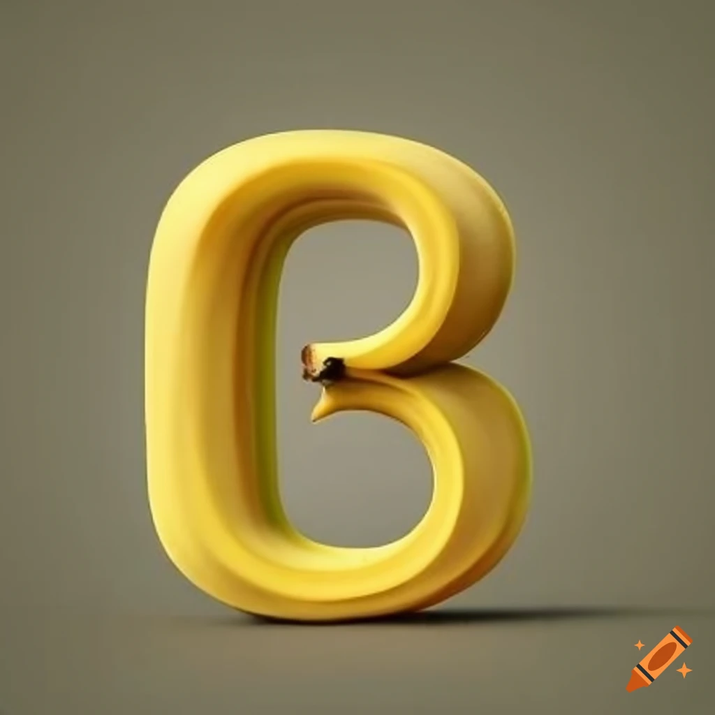 banana shaped like the letter P