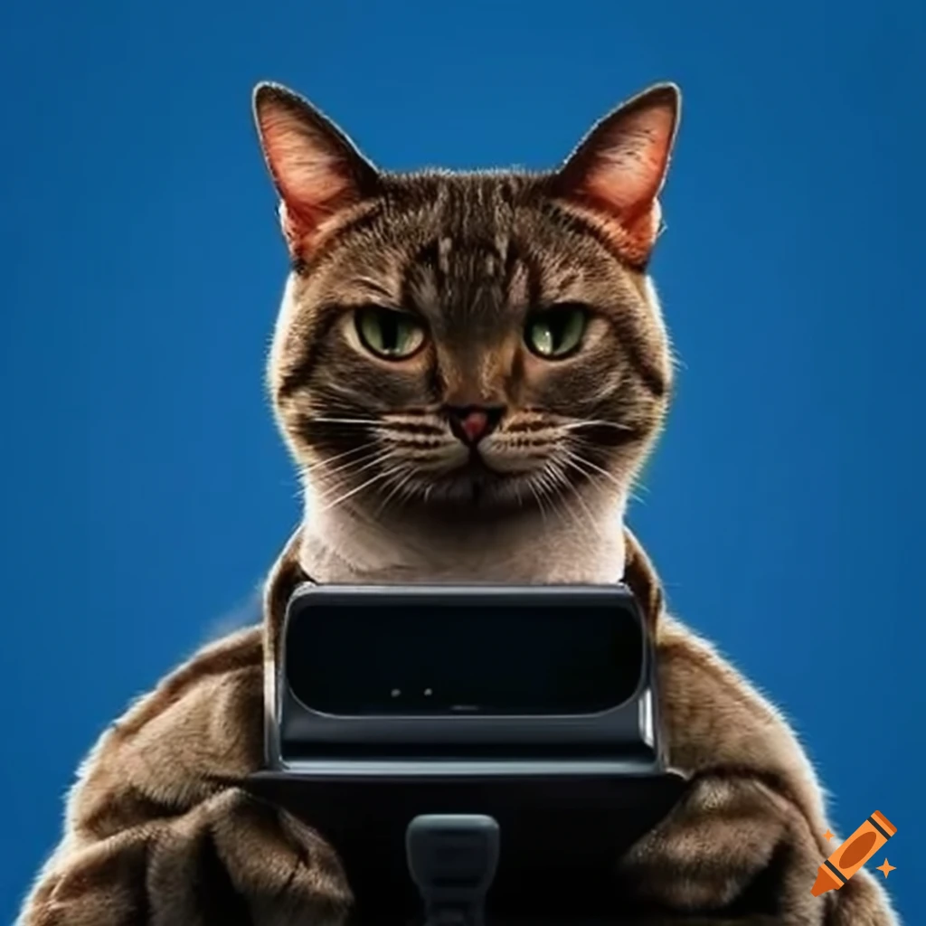 Cat code on a mobile phone on Craiyon