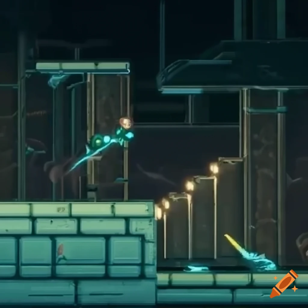 2D tiles from the game Metroid Dread