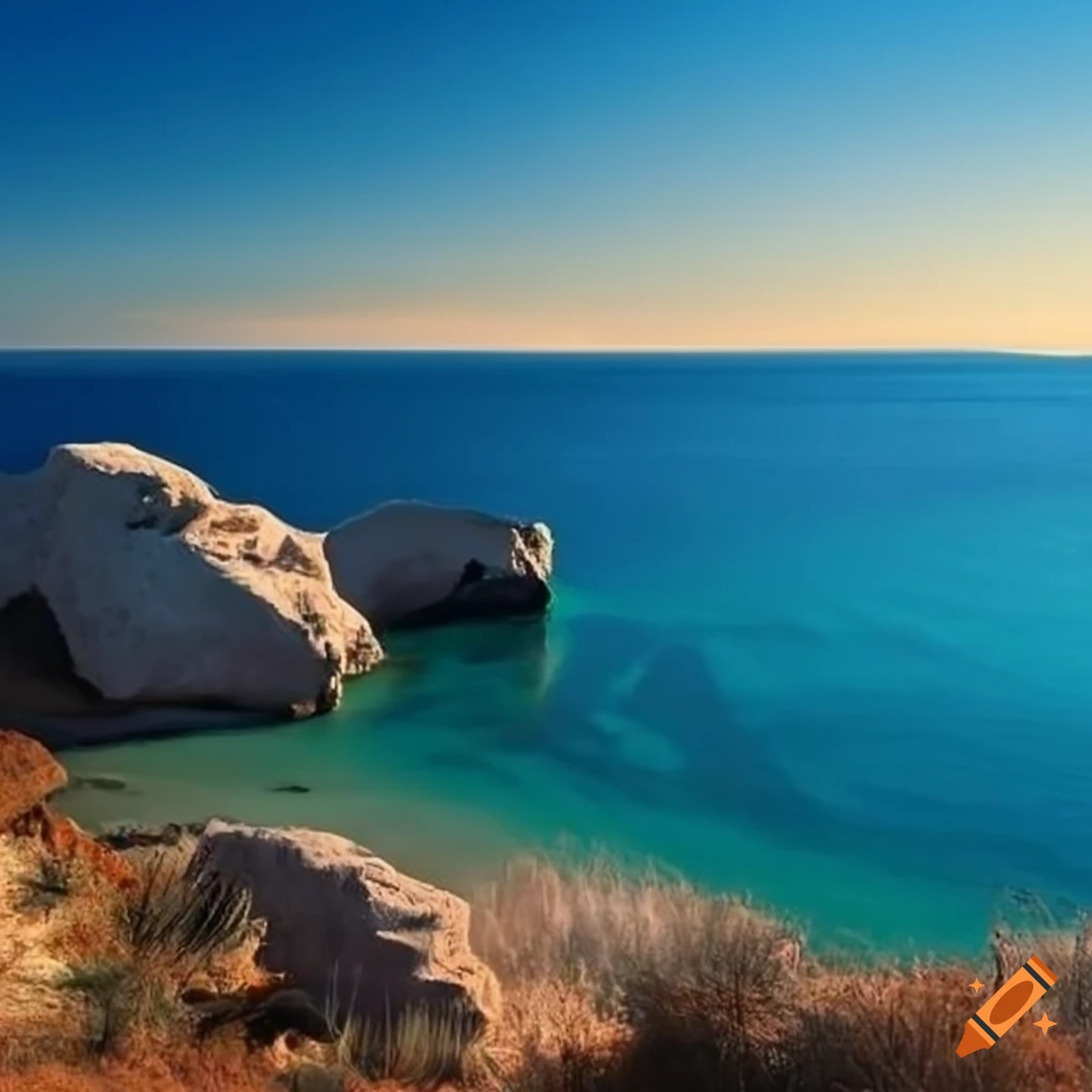 Seascape View Of Greece