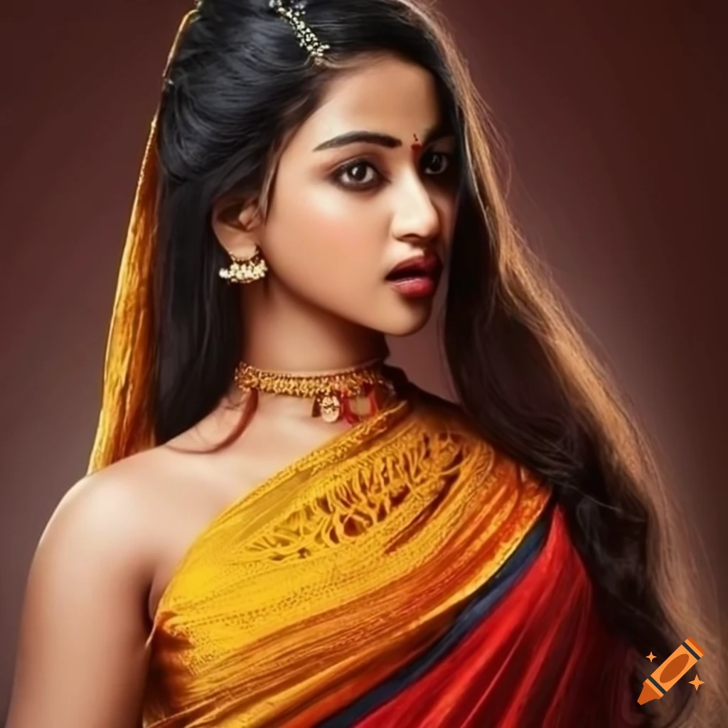 Indian girl wearing a saree