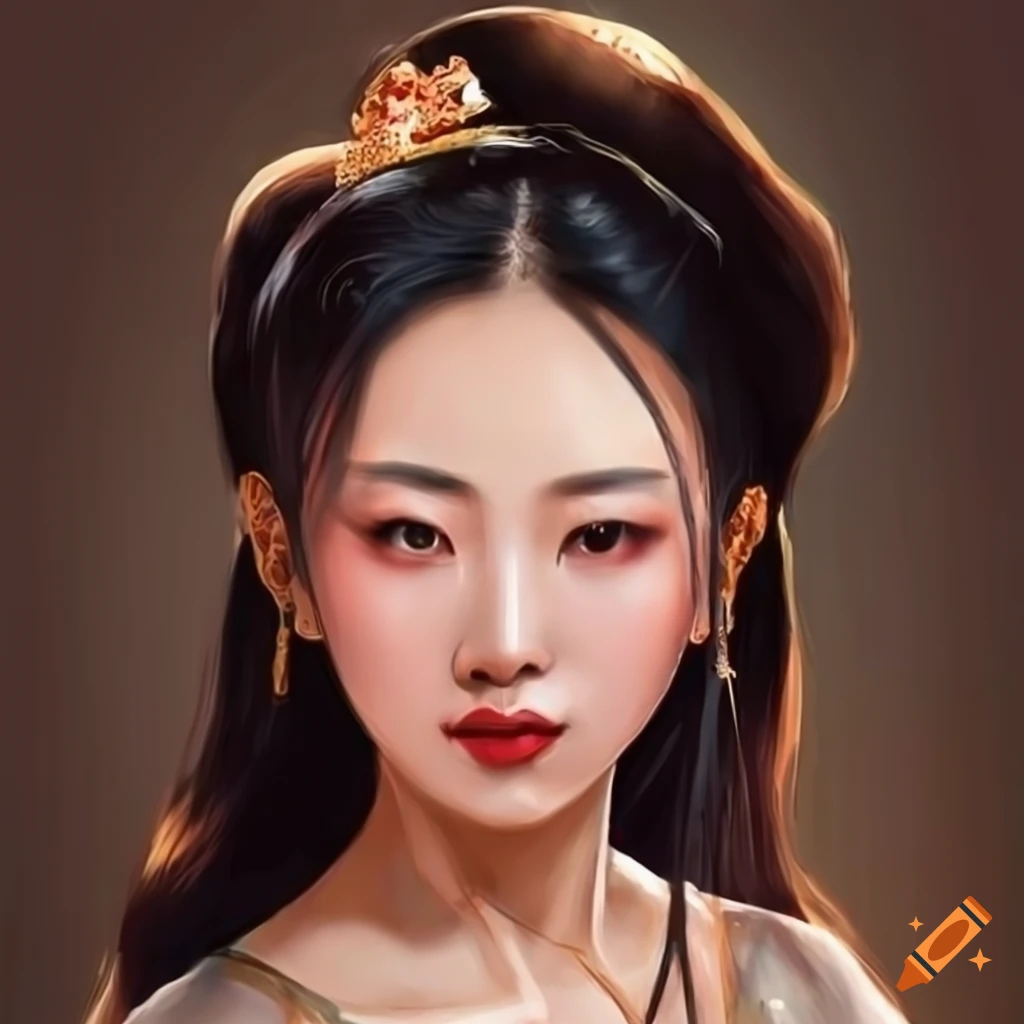 portrait of a beautiful woman with Chinese heritage