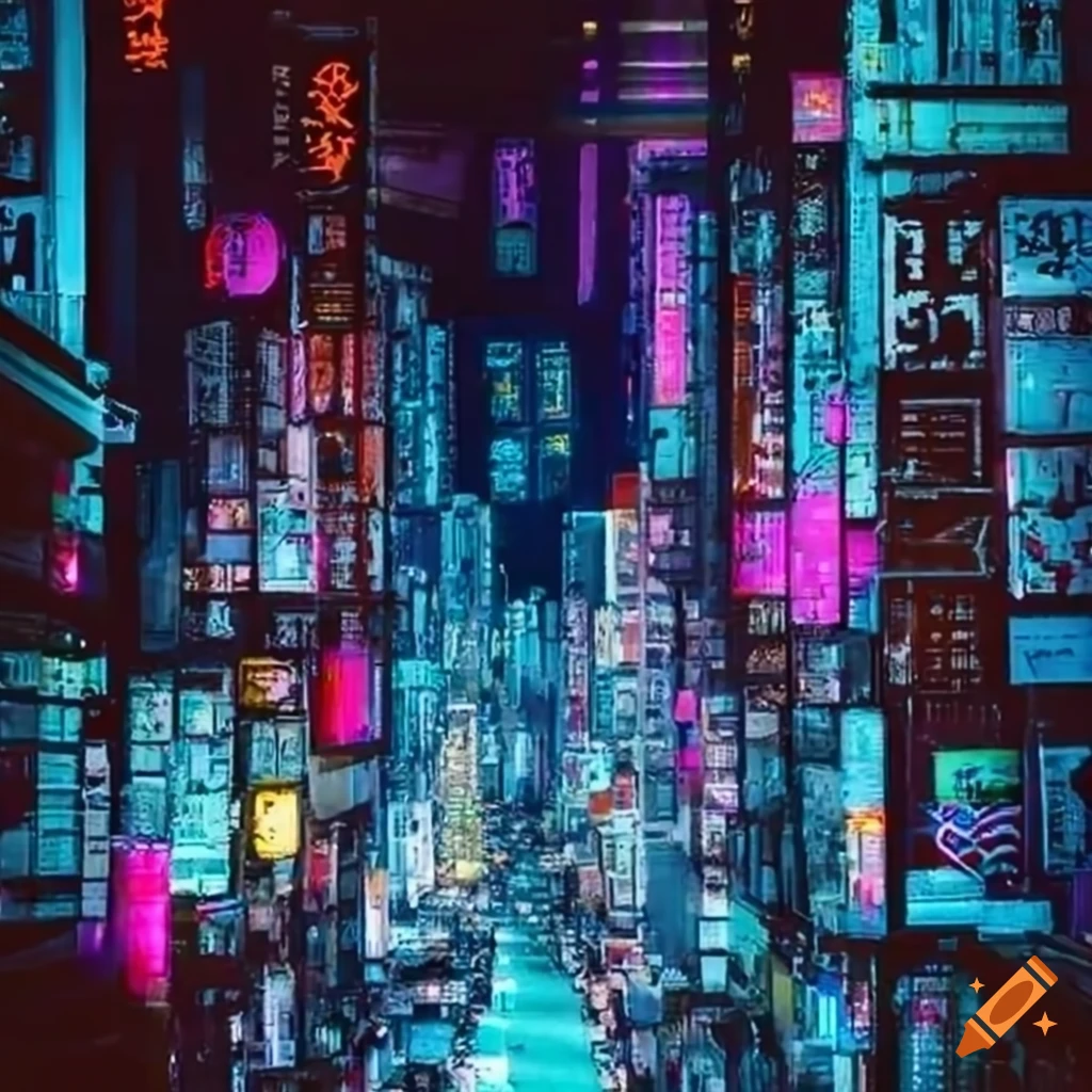 Cyberpunk Megacity In Japan