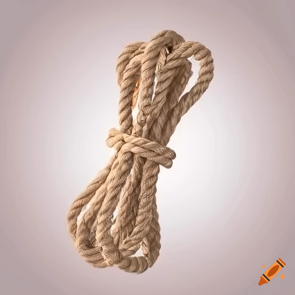 Dnd 5e rope drawing on white background on Craiyon