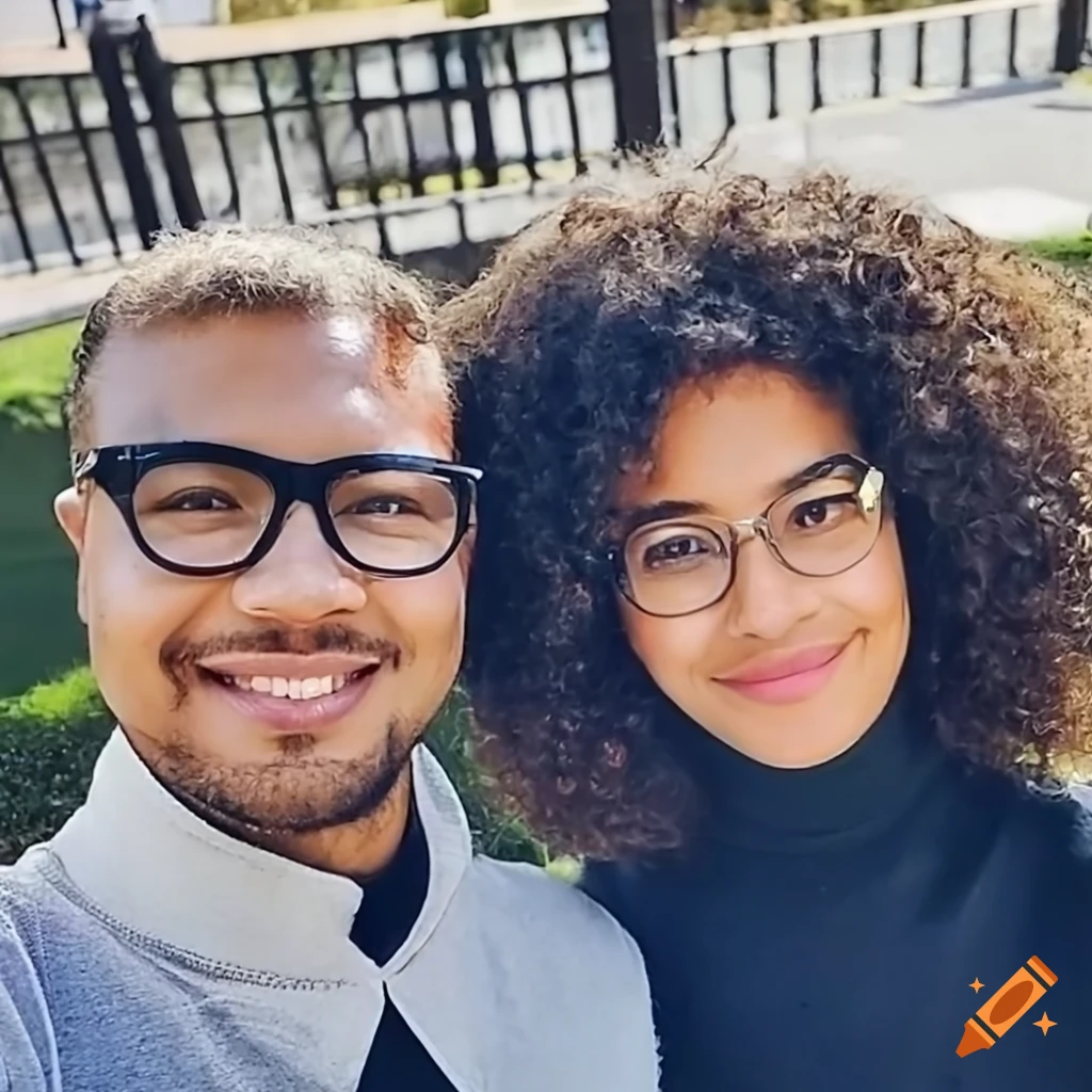 Detailed portrait of a mixed race woman with curly hair in a turtleneck ...