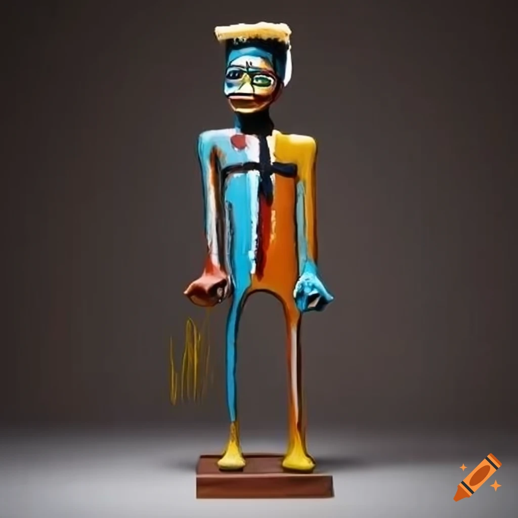 sculpture inspired by Jean-Michel Basquiat