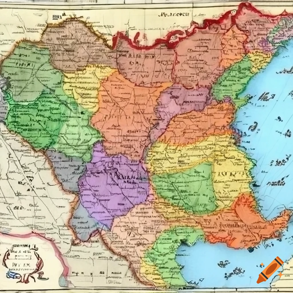 political map of the Dacic Empire in 105-106 AD