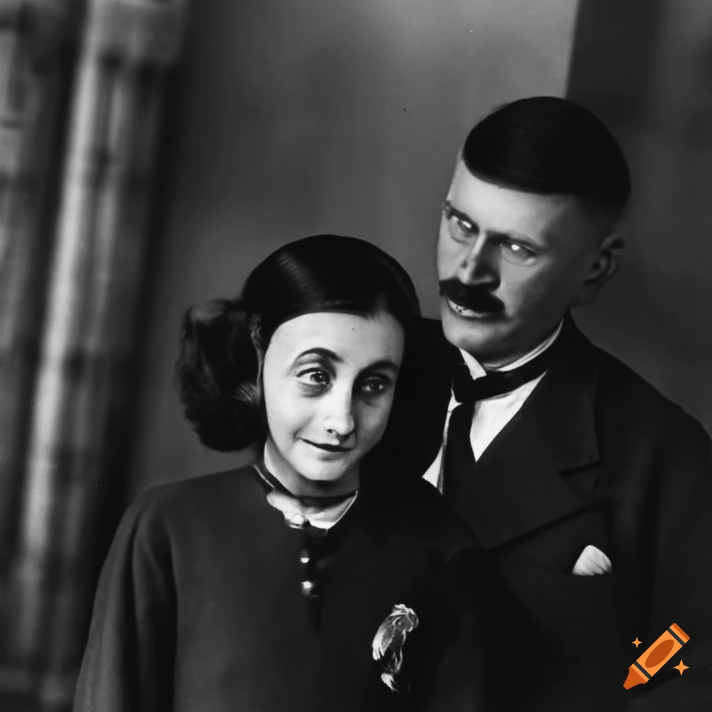 Movie Poster For Hide And Seek Featuring Anne Frank And Hitler On Craiyon 
