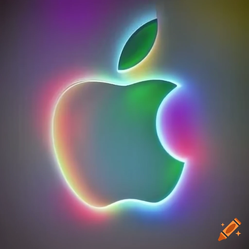 Retro apple logo in high definition on Craiyon