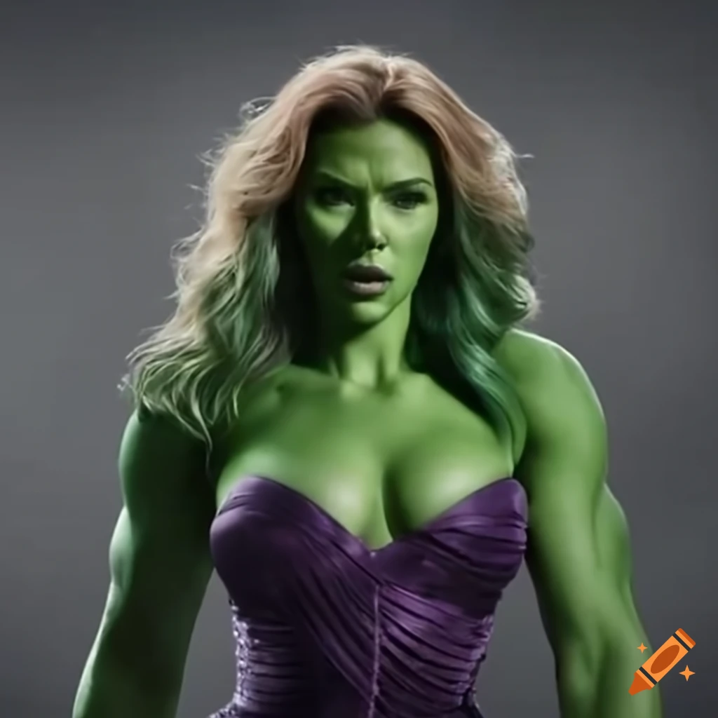 Scarlett johansson as she-hulk in a movie