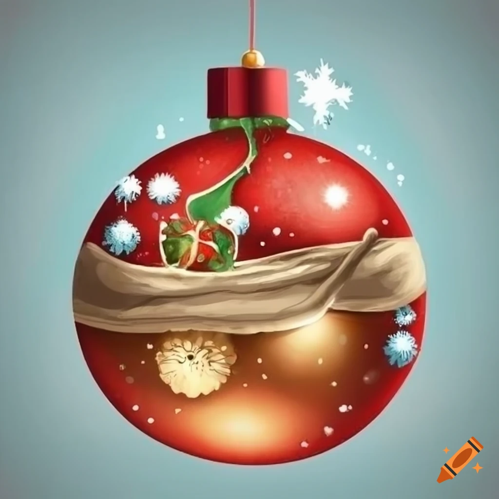 sketch-of-a-christmas-ornament