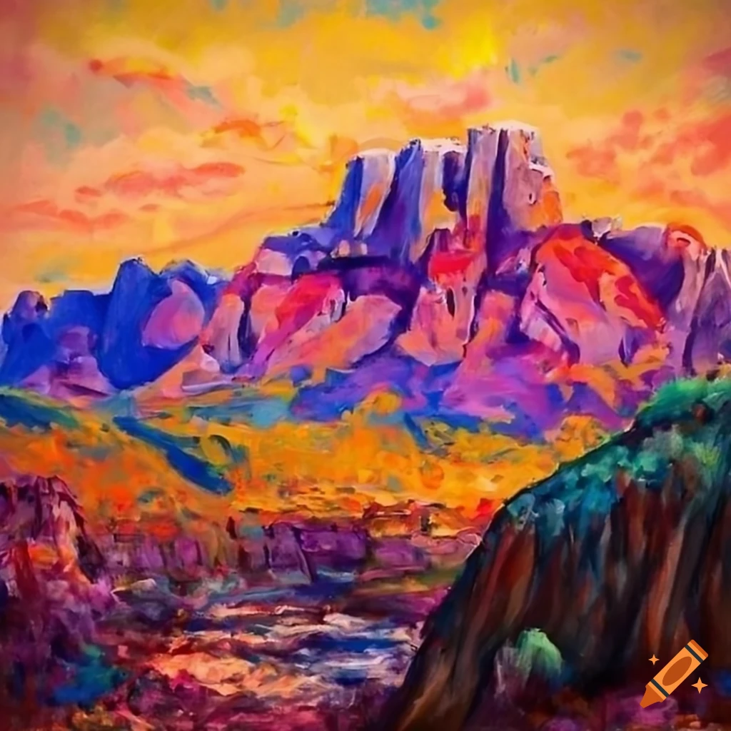 painting-of-castle-rock-colorado-in-madaras-style-on-craiyon
