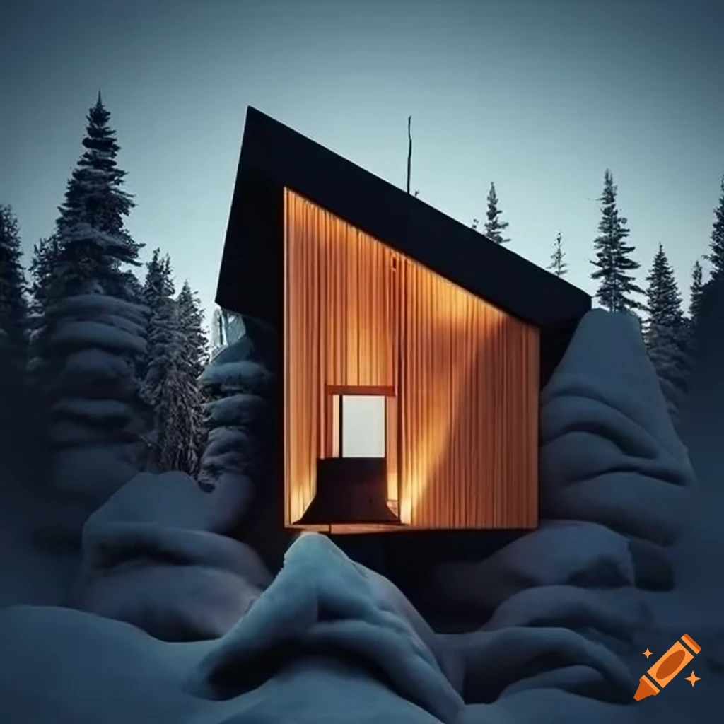 Norwegian cabin with minimalist design