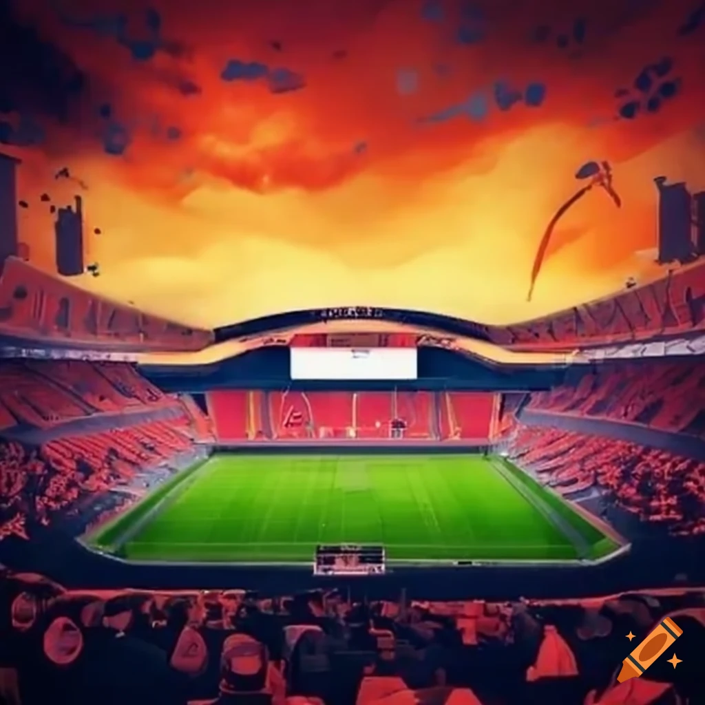 Football stadium inspired by naruto on Craiyon